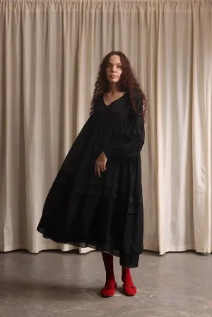 Gabriella |  Flowing V-Neck Tiered Maxi Dress
