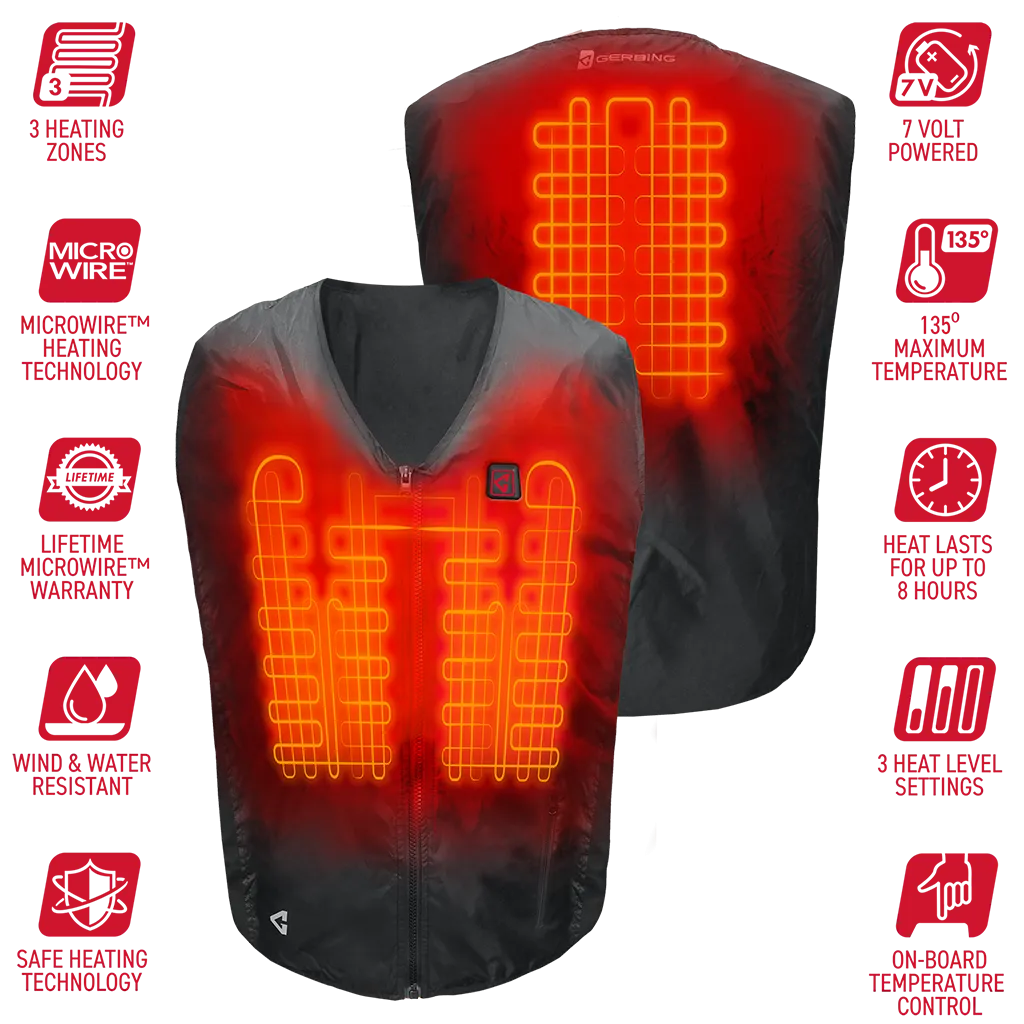 Gerbing 7V Battery Heated Vest Liner