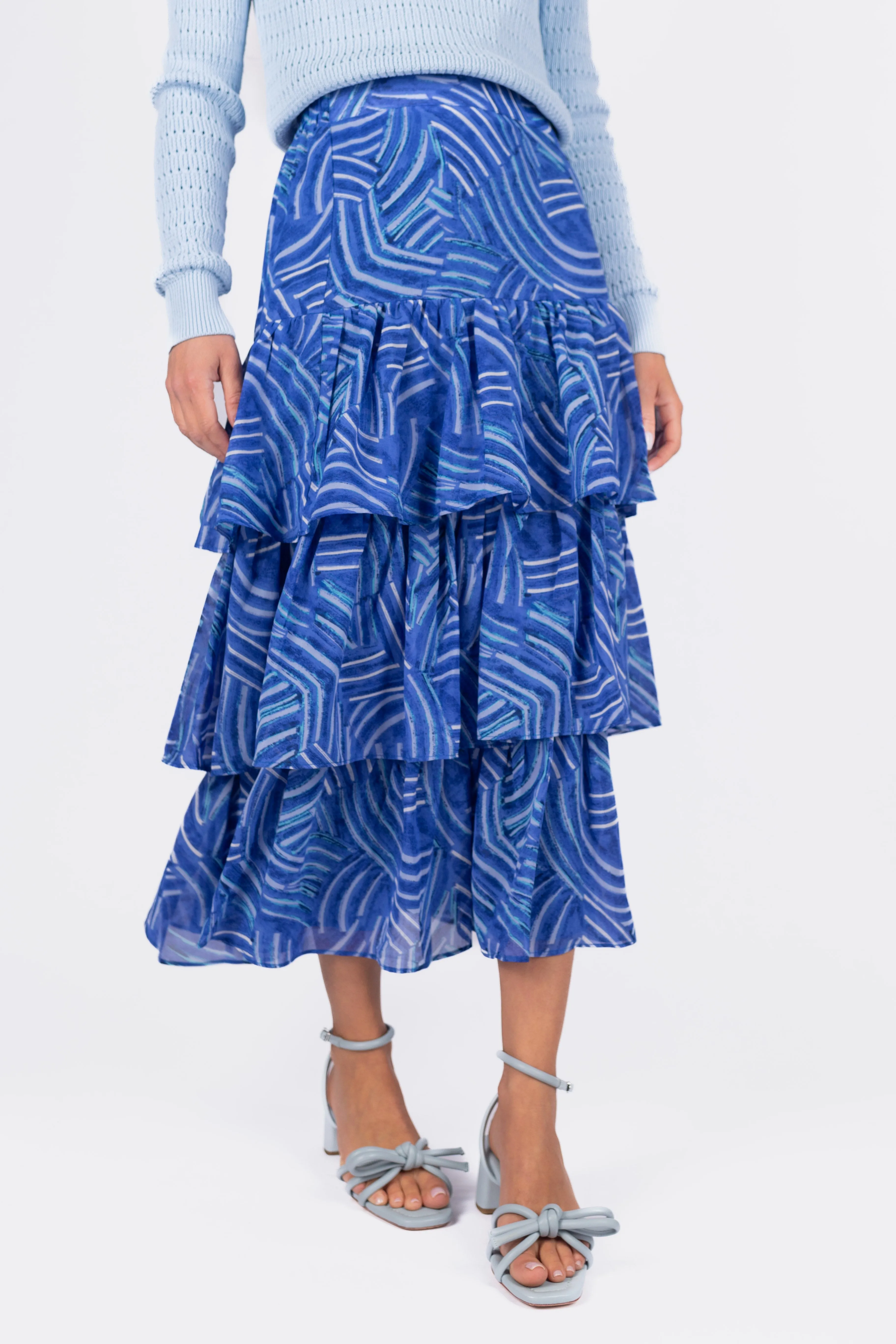 GIA SKIRT (BLUE MULTI)