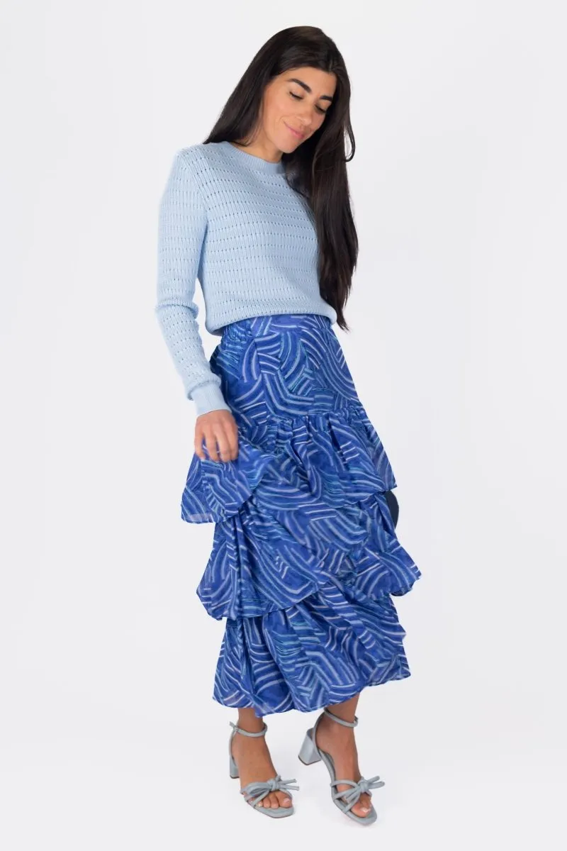 GIA SKIRT (BLUE MULTI)