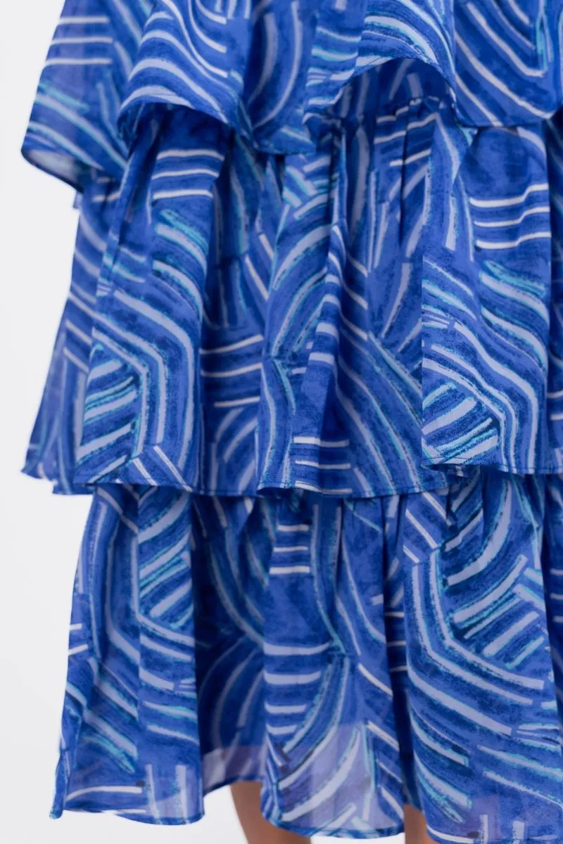 GIA SKIRT (BLUE MULTI)