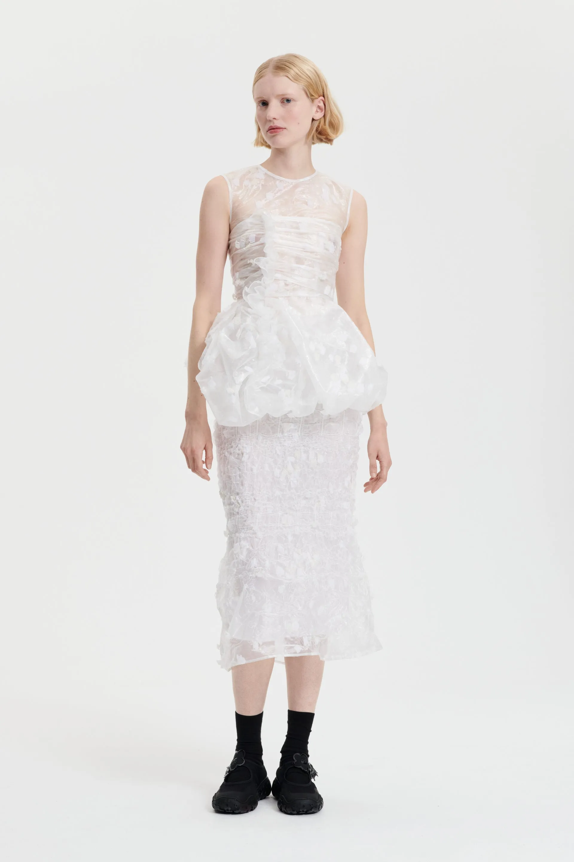 GIANNA | TOP YARROW FIL-COUP… CLEAR / WHITE