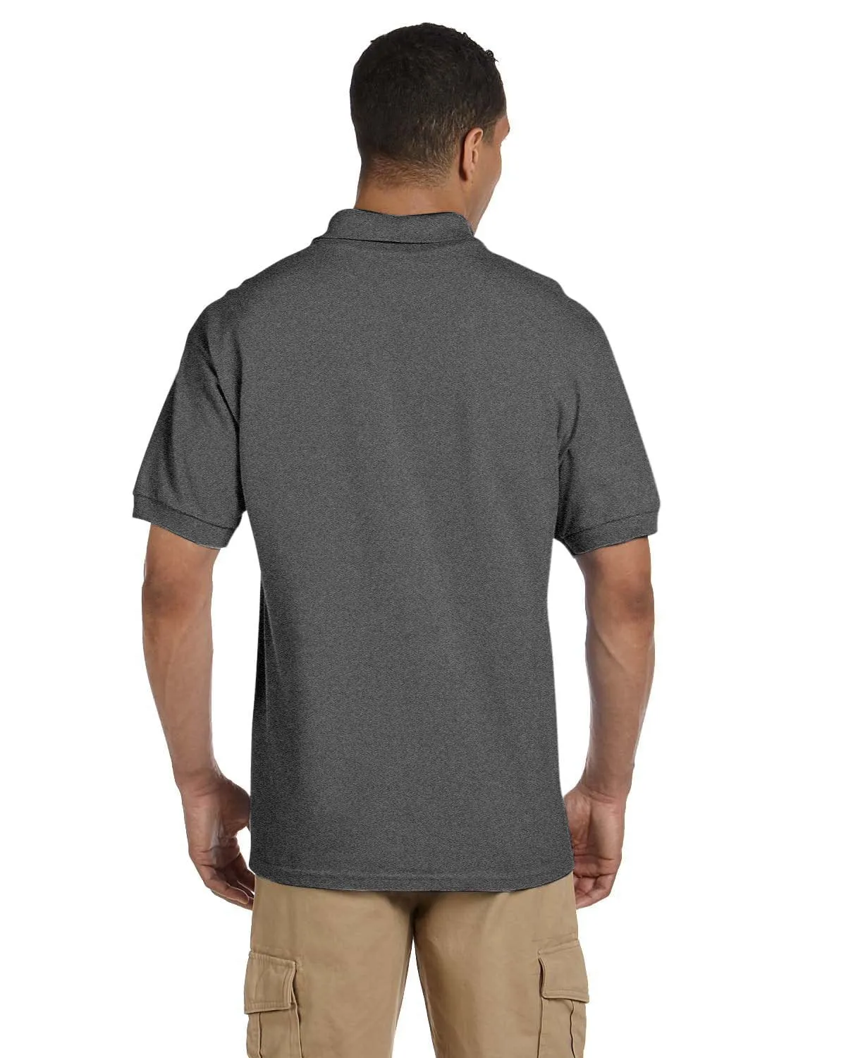 Gildan Heavyweight Cotton Pique Polo Shirt | Dark Heather