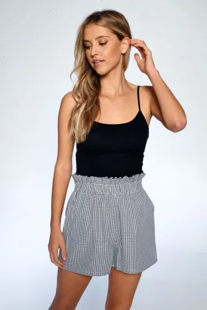 Gingham Paperbag Shorts