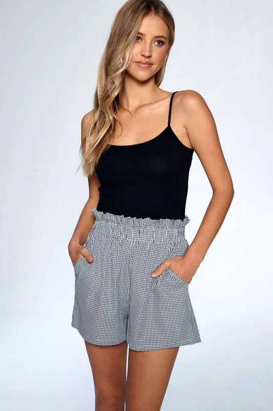 Gingham Paperbag Shorts