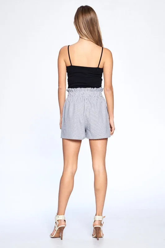 Gingham Paperbag Shorts