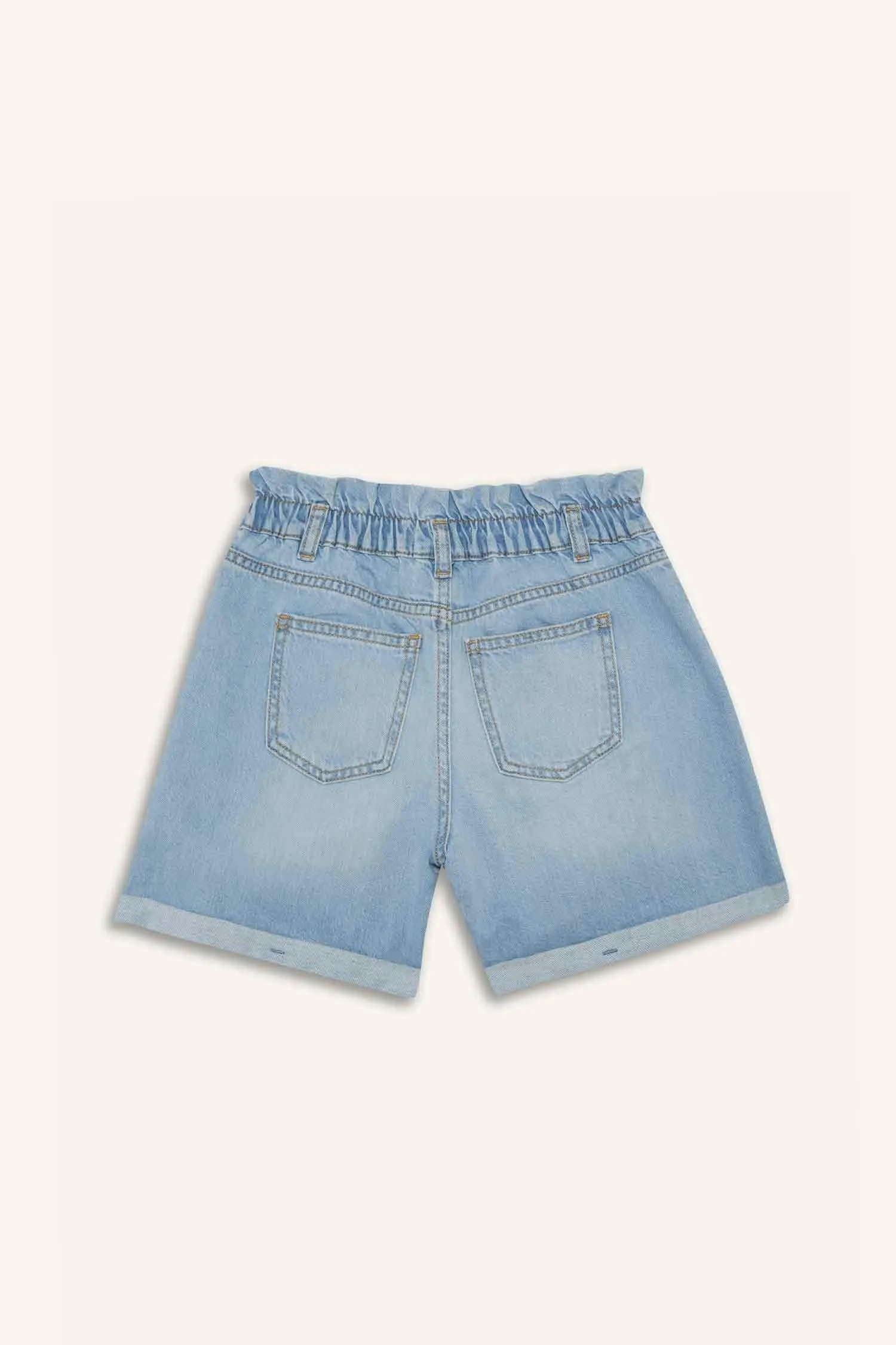 Girl Paperbag Jean Shorts