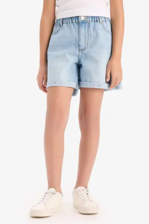 Girl Paperbag Jean Shorts