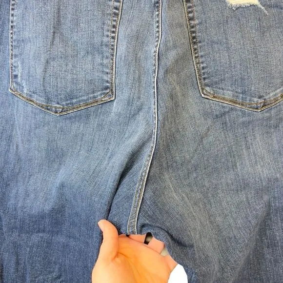 GOOD AMERICAN  Good Straight High-rise Straight Jeans - Blue407 - Plus Size 22