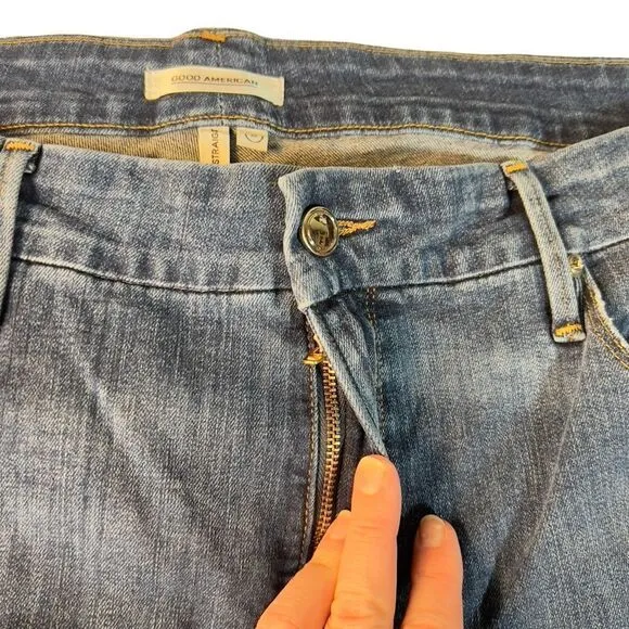 GOOD AMERICAN  Good Straight High-rise Straight Jeans - Blue407 - Plus Size 22