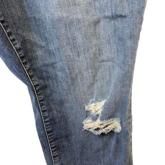 GOOD AMERICAN  Good Straight High-rise Straight Jeans - Blue407 - Plus Size 22