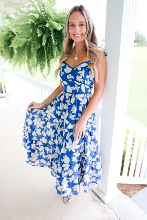 Grad Party Midi Dress "Navy"