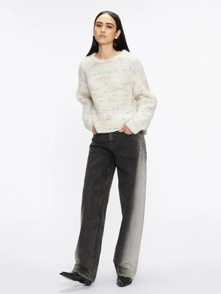 Gradient Straight-Leg Jeans