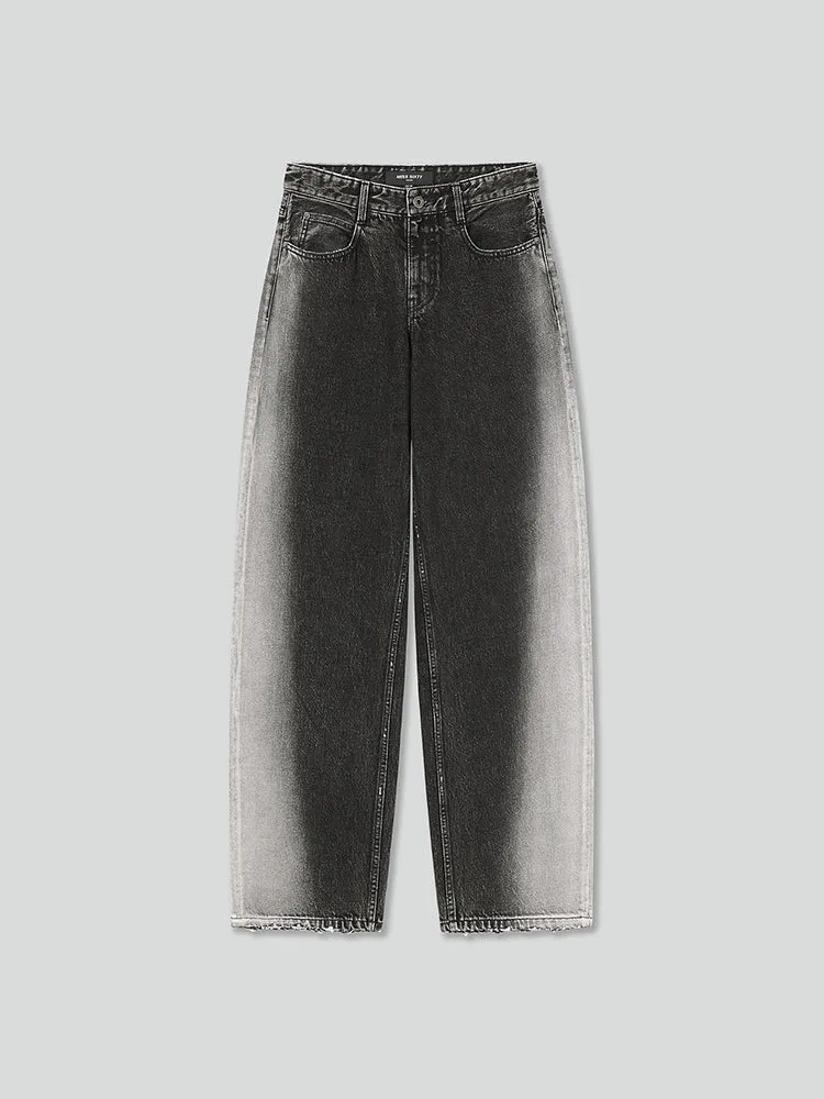 Gradient Straight-Leg Jeans