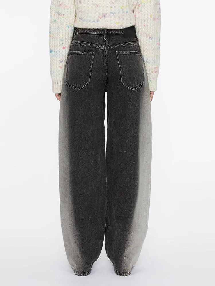 Gradient Straight-Leg Jeans