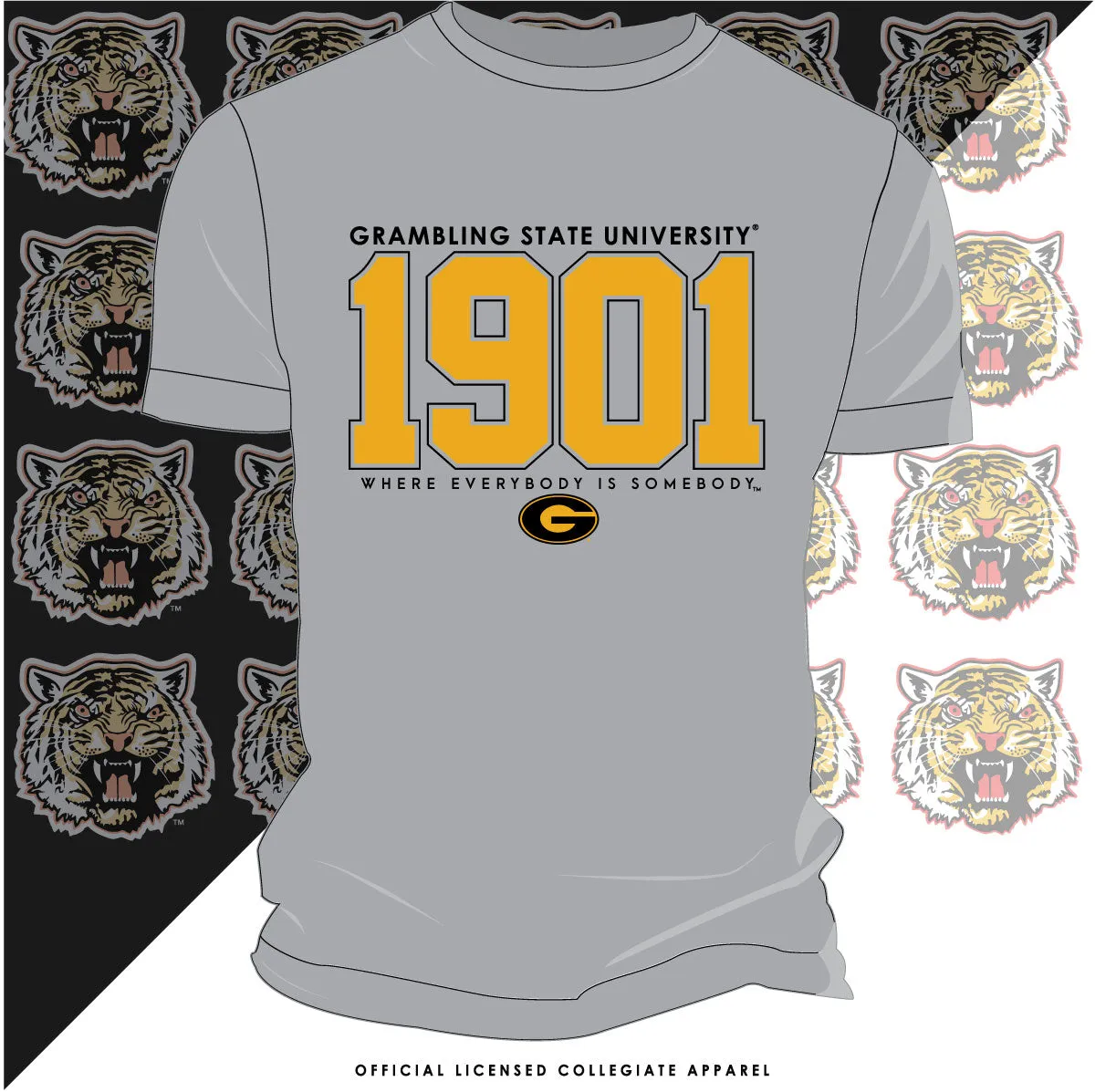 Grambling State | EST 1901 Gray Unisex Tees (**)