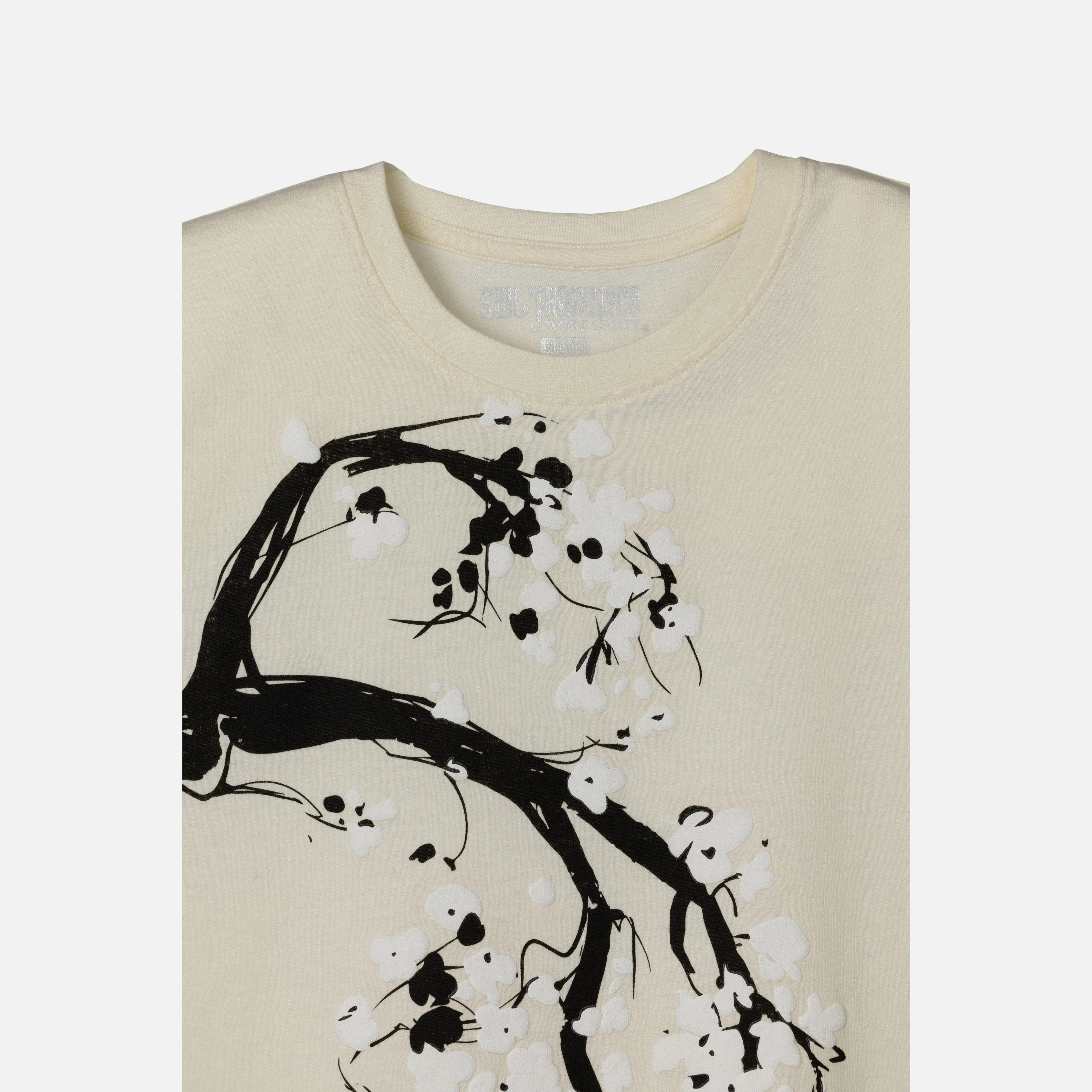 Graphic Wrap Around Crewneck Tee - Pristine / Asian