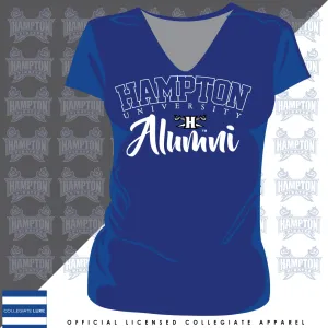 Hampton U | Vintage Fancy ALIMNI Ladies V-neck Tees (**)