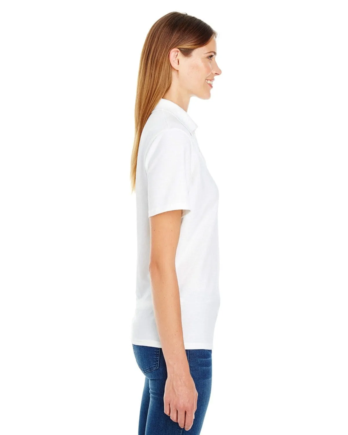 Hanes Ladies X-Temp Pique Polo Shirt with Fresh IQ