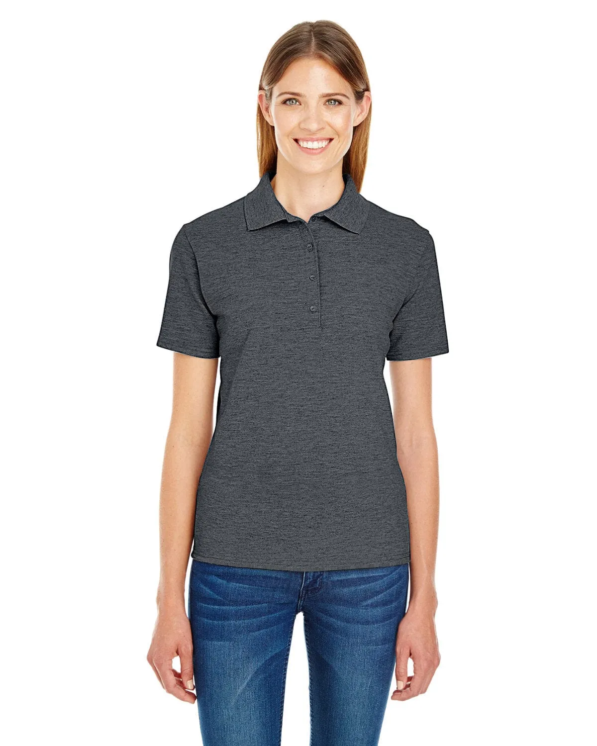 Hanes Ladies X-Temp Pique Polo Shirt with Fresh IQ