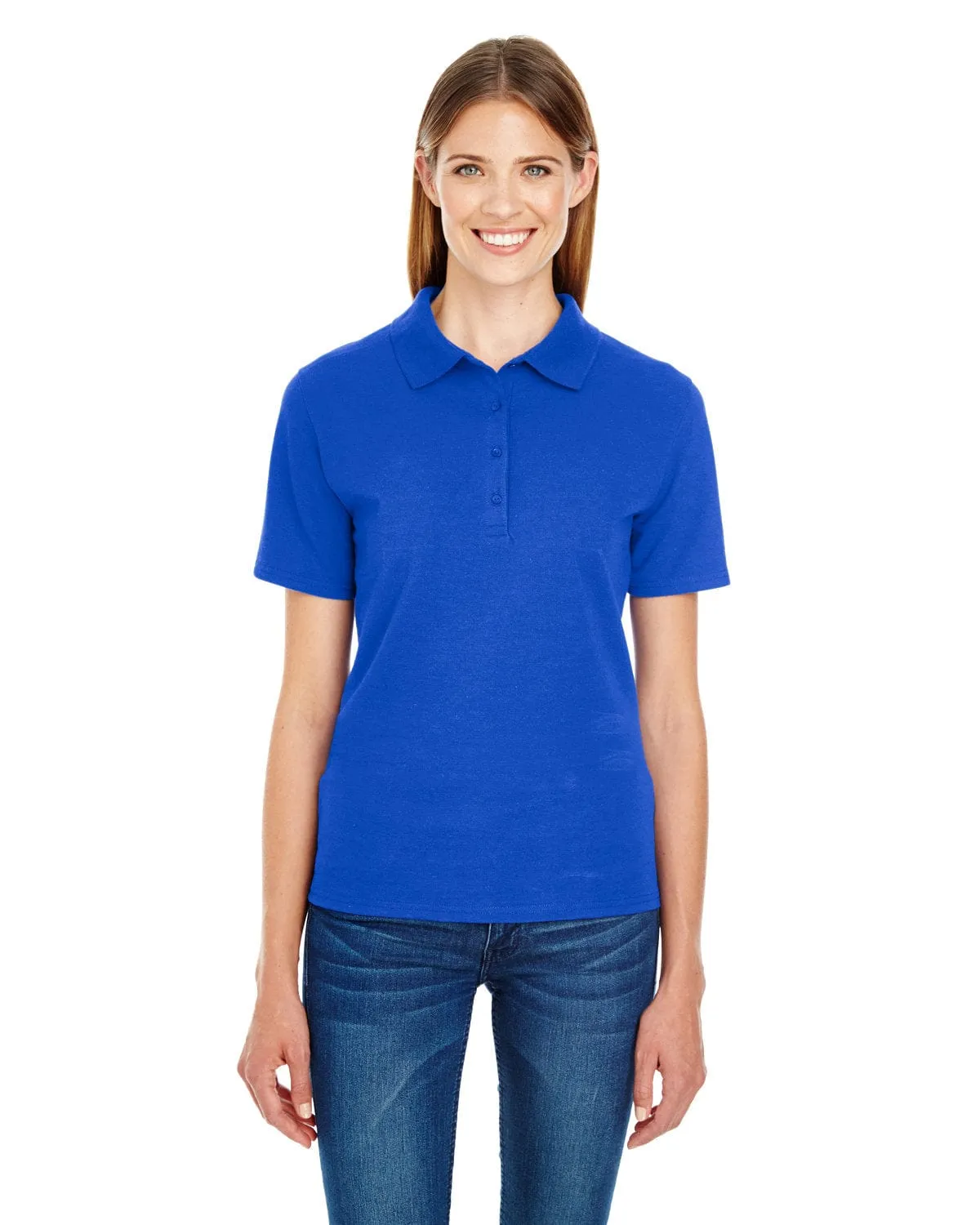 Hanes Ladies X-Temp Pique Polo Shirt with Fresh IQ