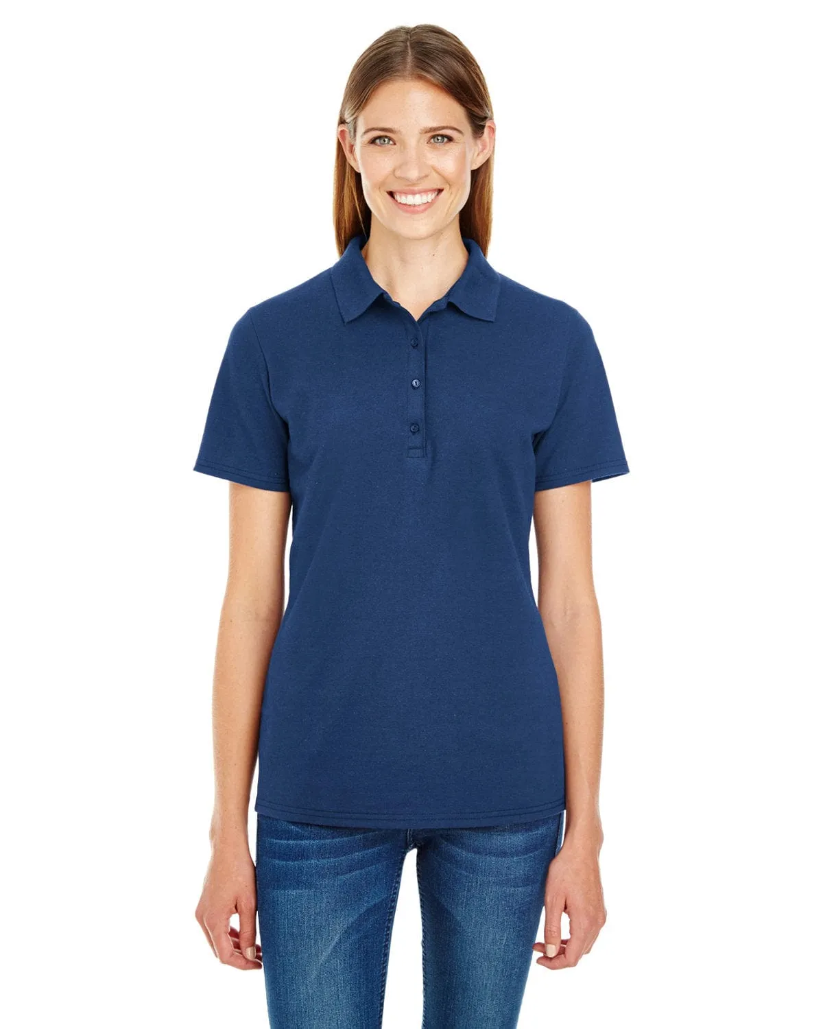 Hanes Ladies X-Temp Pique Polo Shirt with Fresh IQ