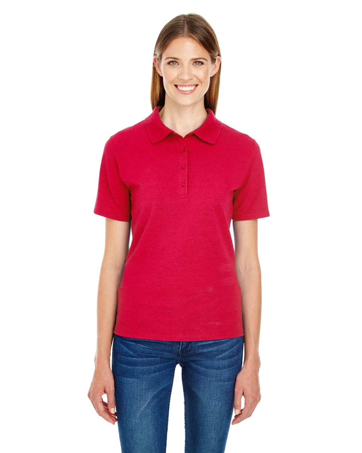 Hanes Ladies X-Temp Pique Polo Shirt with Fresh IQ