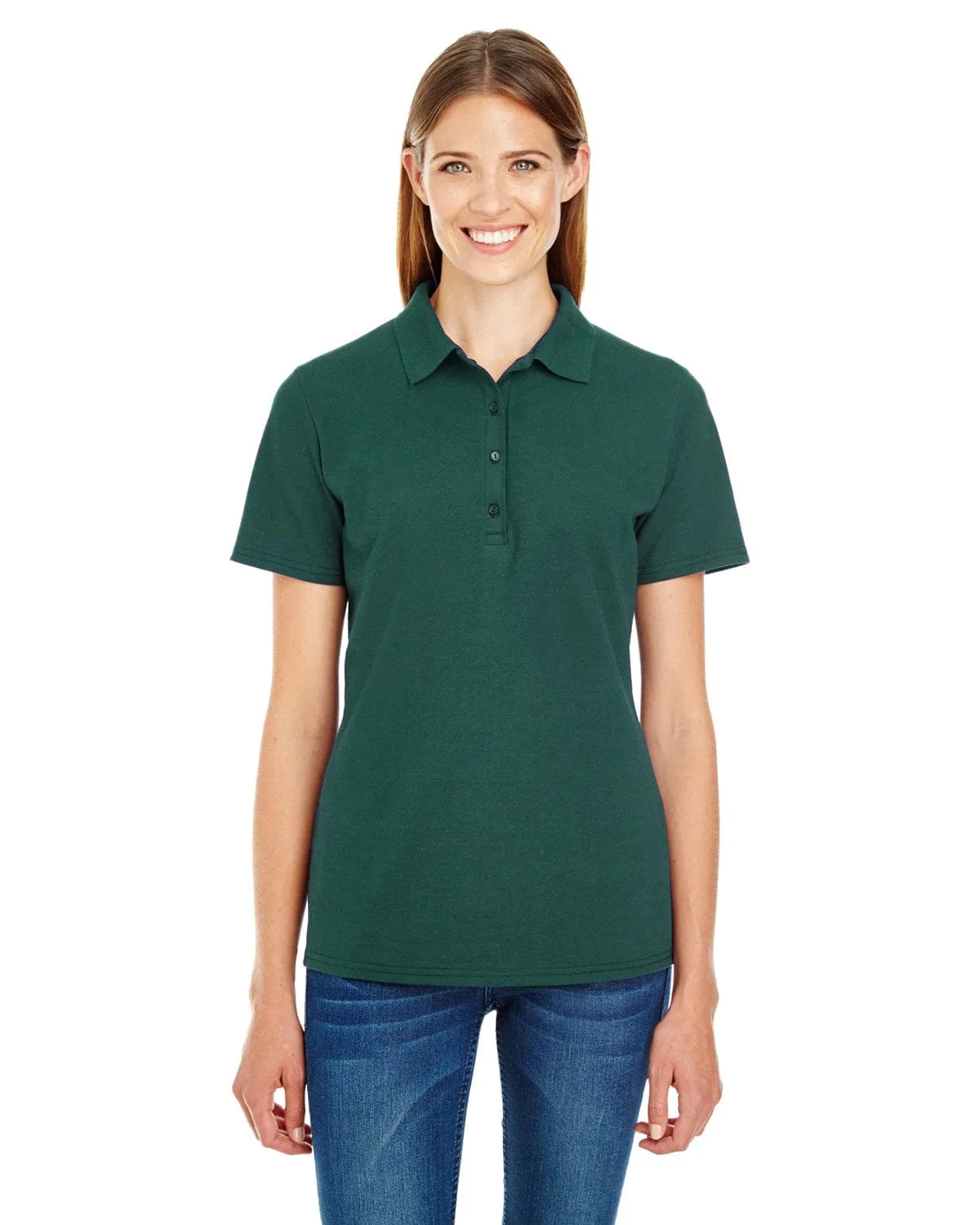 Hanes Ladies X-Temp Pique Polo Shirt with Fresh IQ