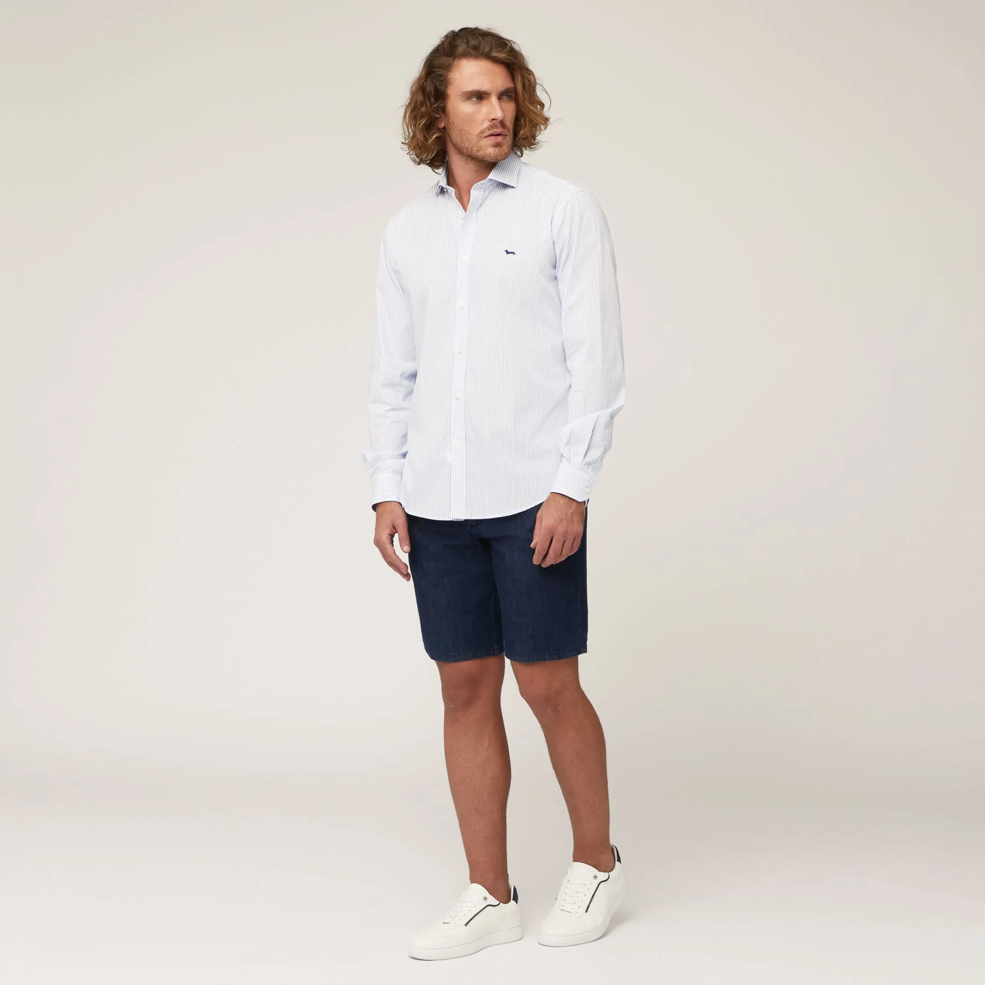 Harmont & Blaine Striped Shirt - Sky Blue