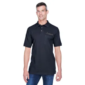 Harriton Adult 6 oz. Ringspun Cotton Pique Short-Sleeve Pocket Polo