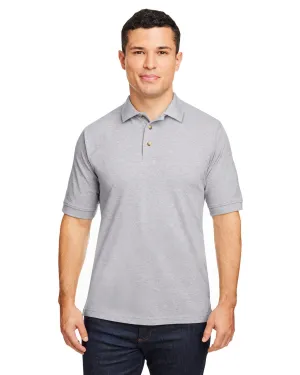Harriton Cotton Pique Polo Shirt | Grey Heather