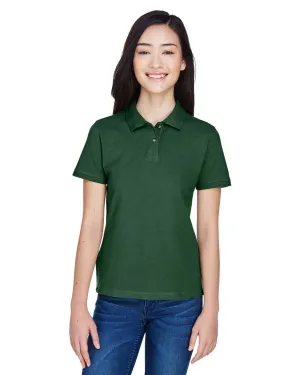 Harriton Ladies Cotton Pique Polo Shirt | Dark Green