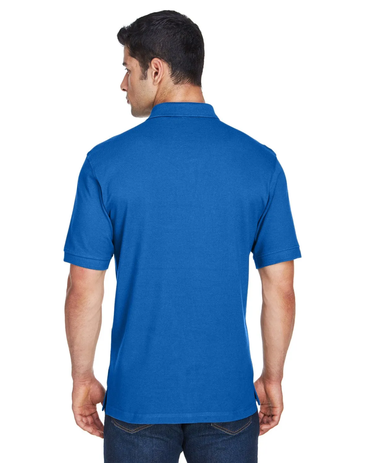 Harriton Tall Ringspun Cotton Pique Short Sleeve Polo