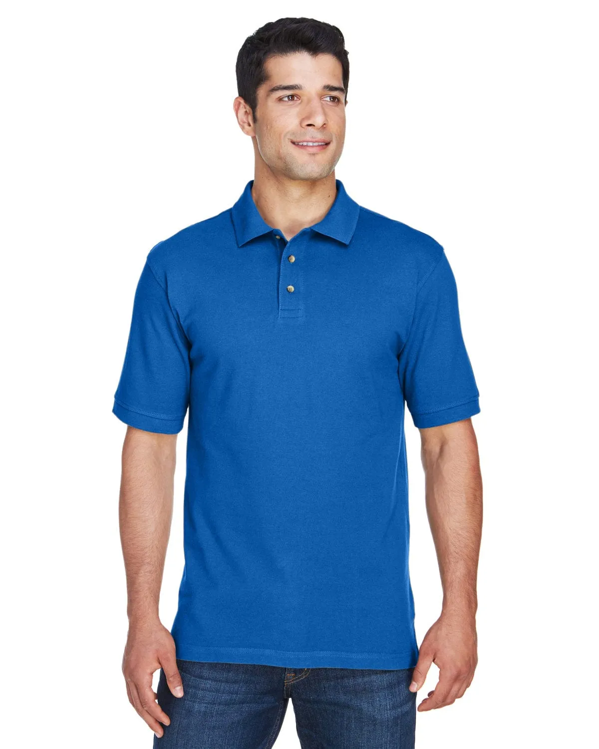 Harriton Tall Ringspun Cotton Pique Short Sleeve Polo