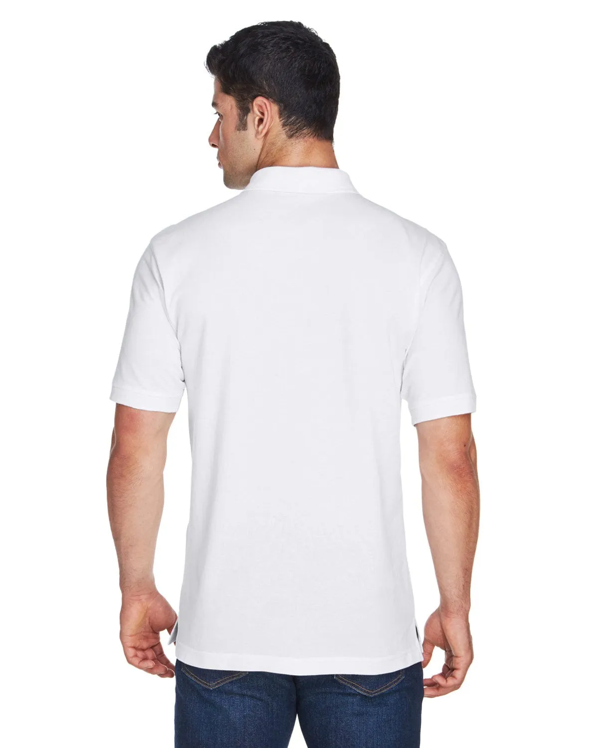 Harriton Tall Ringspun Cotton Pique Short Sleeve Polo