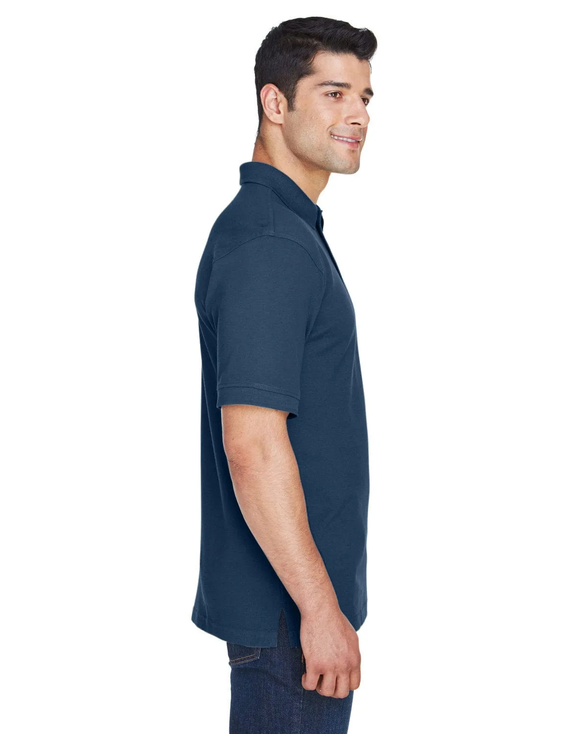 Harriton Tall Ringspun Cotton Pique Short Sleeve Polo