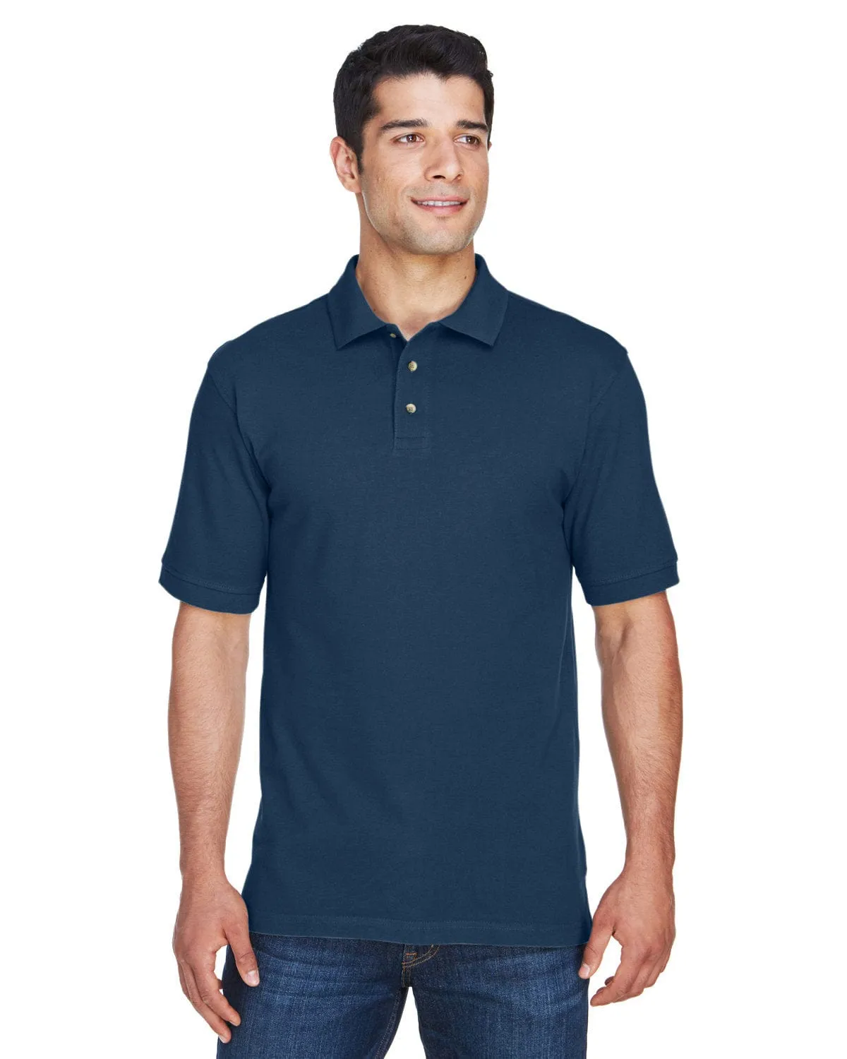 Harriton Tall Ringspun Cotton Pique Short Sleeve Polo