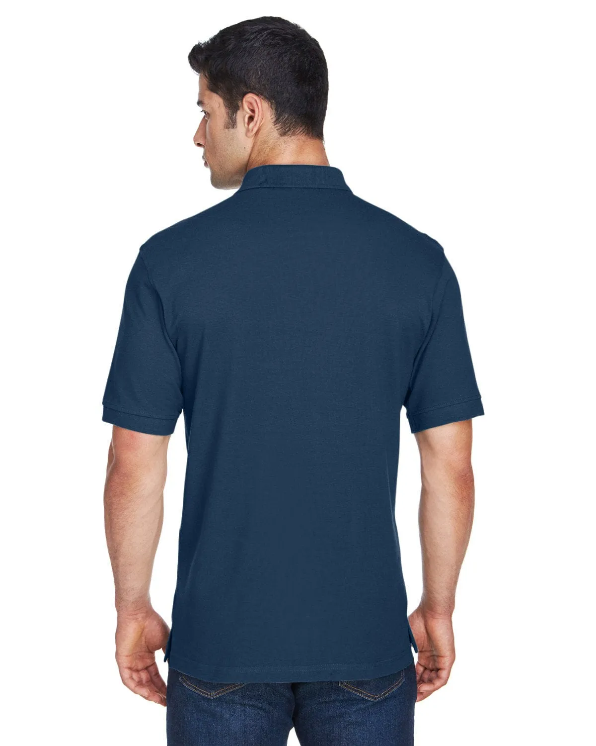 Harriton Tall Ringspun Cotton Pique Short Sleeve Polo