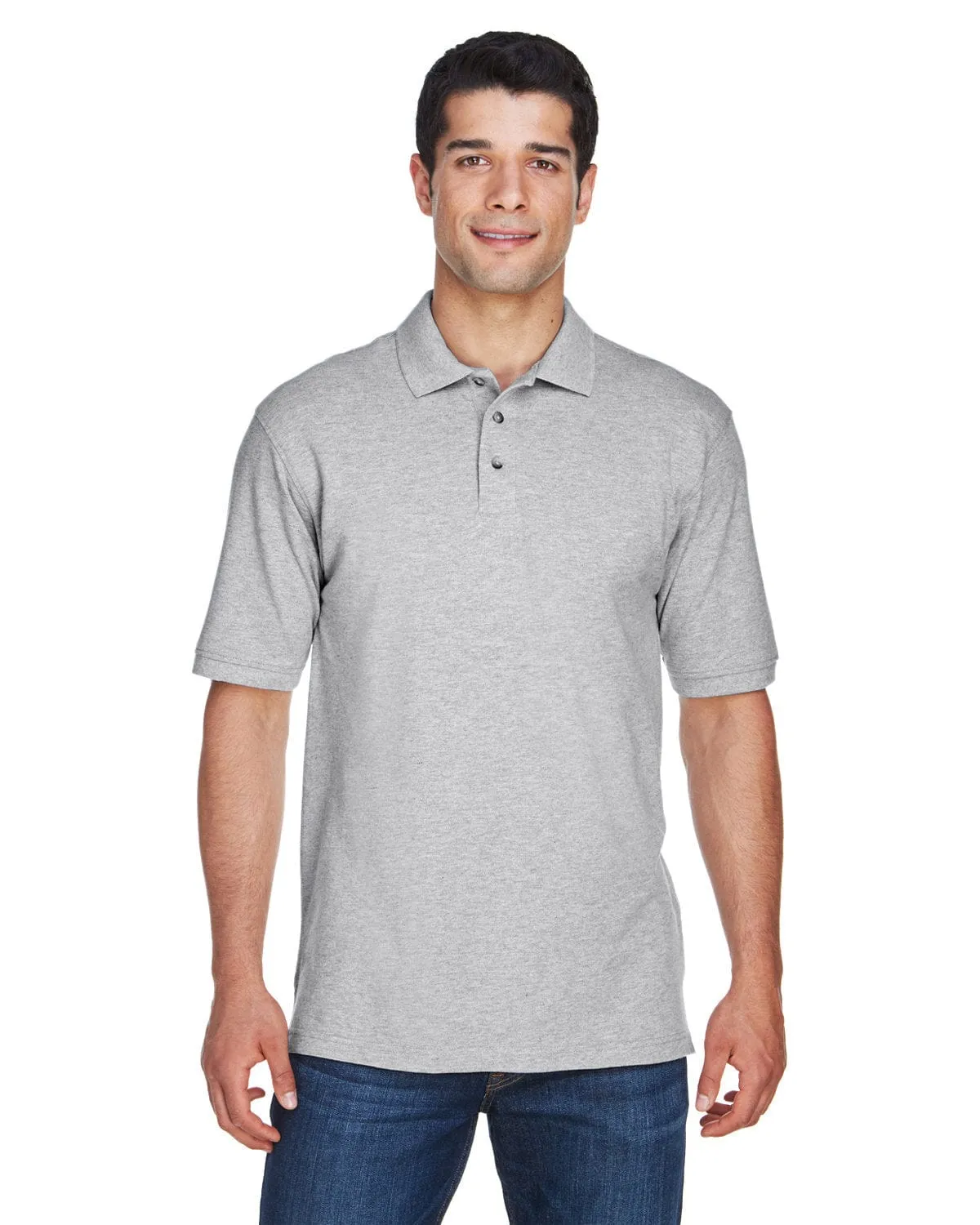 Harriton Tall Ringspun Cotton Pique Short Sleeve Polo