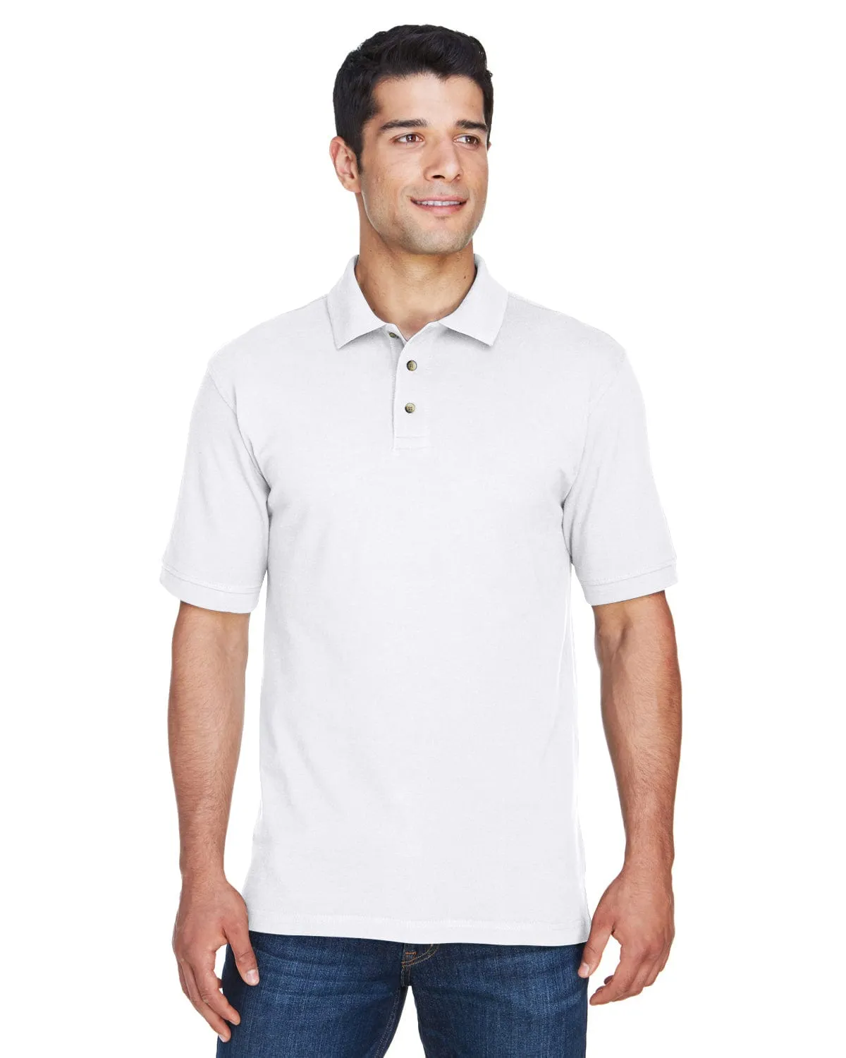 Harriton Tall Ringspun Cotton Pique Short Sleeve Polo