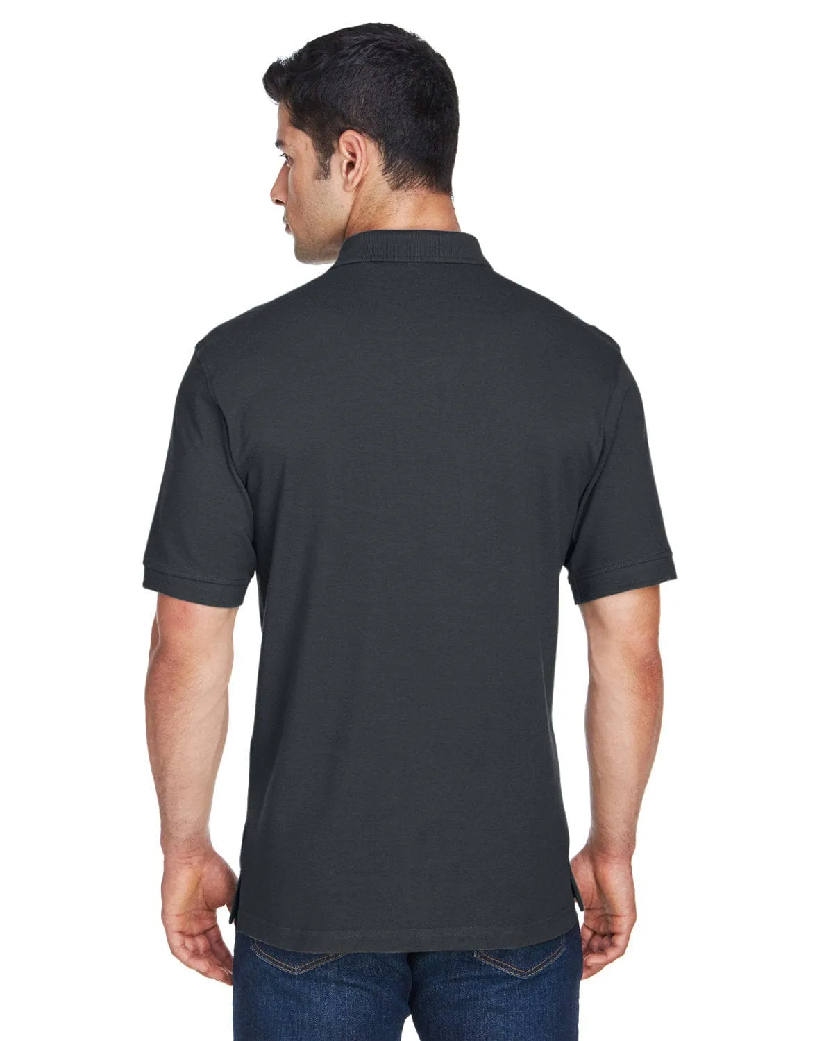 Harriton Tall Ringspun Cotton Pique Short Sleeve Polo