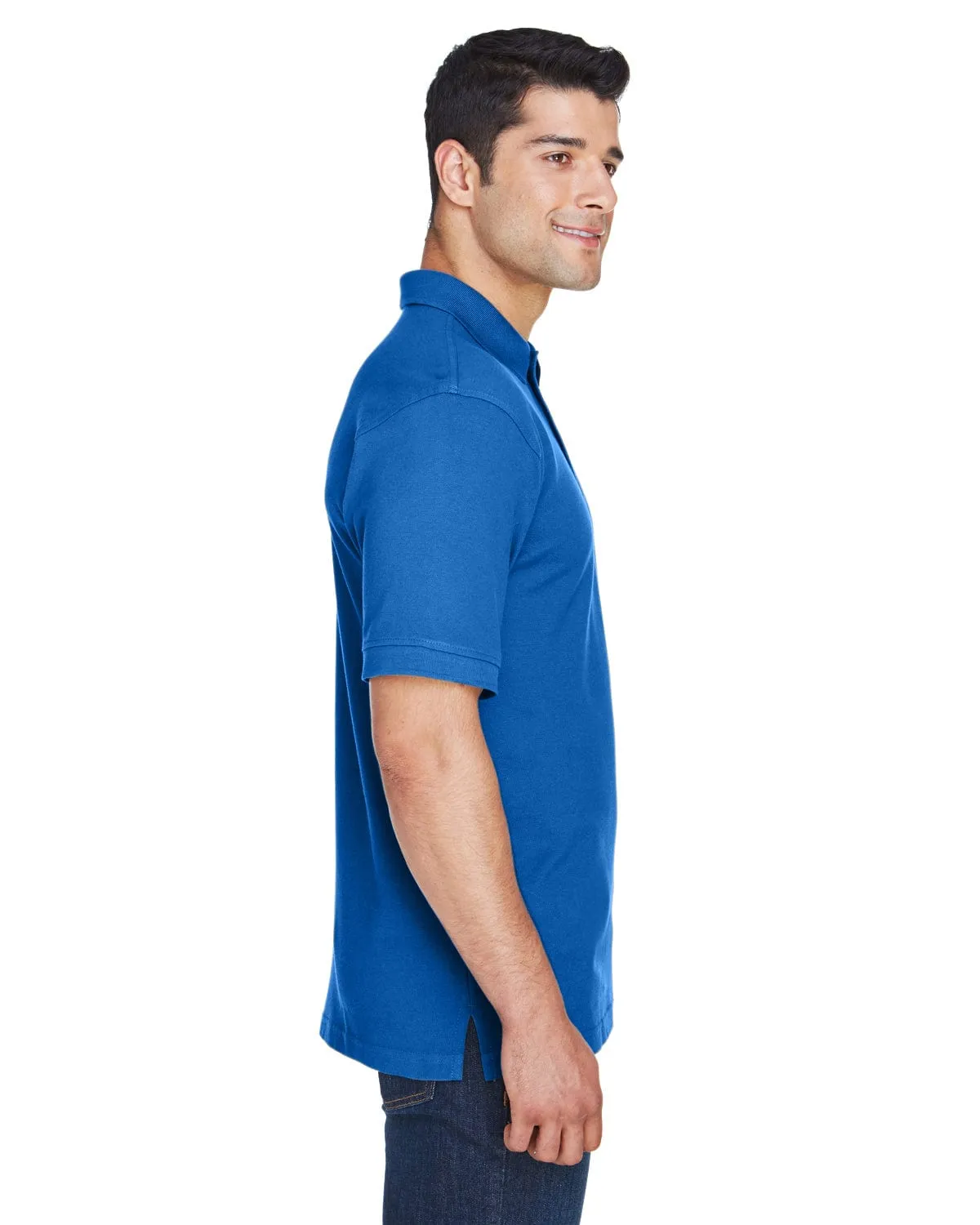 Harriton Tall Ringspun Cotton Pique Short Sleeve Polo