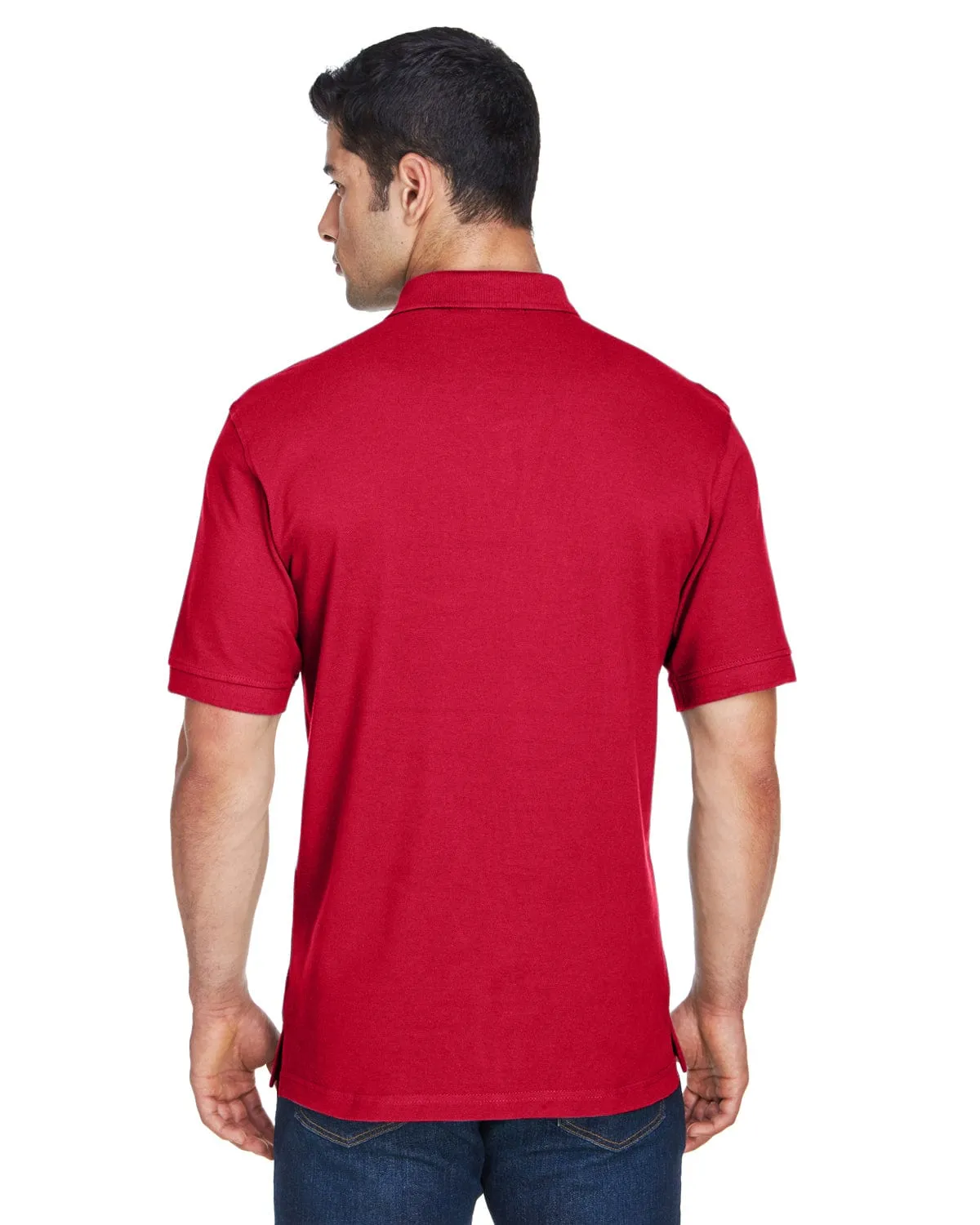 Harriton Tall Ringspun Cotton Pique Short Sleeve Polo