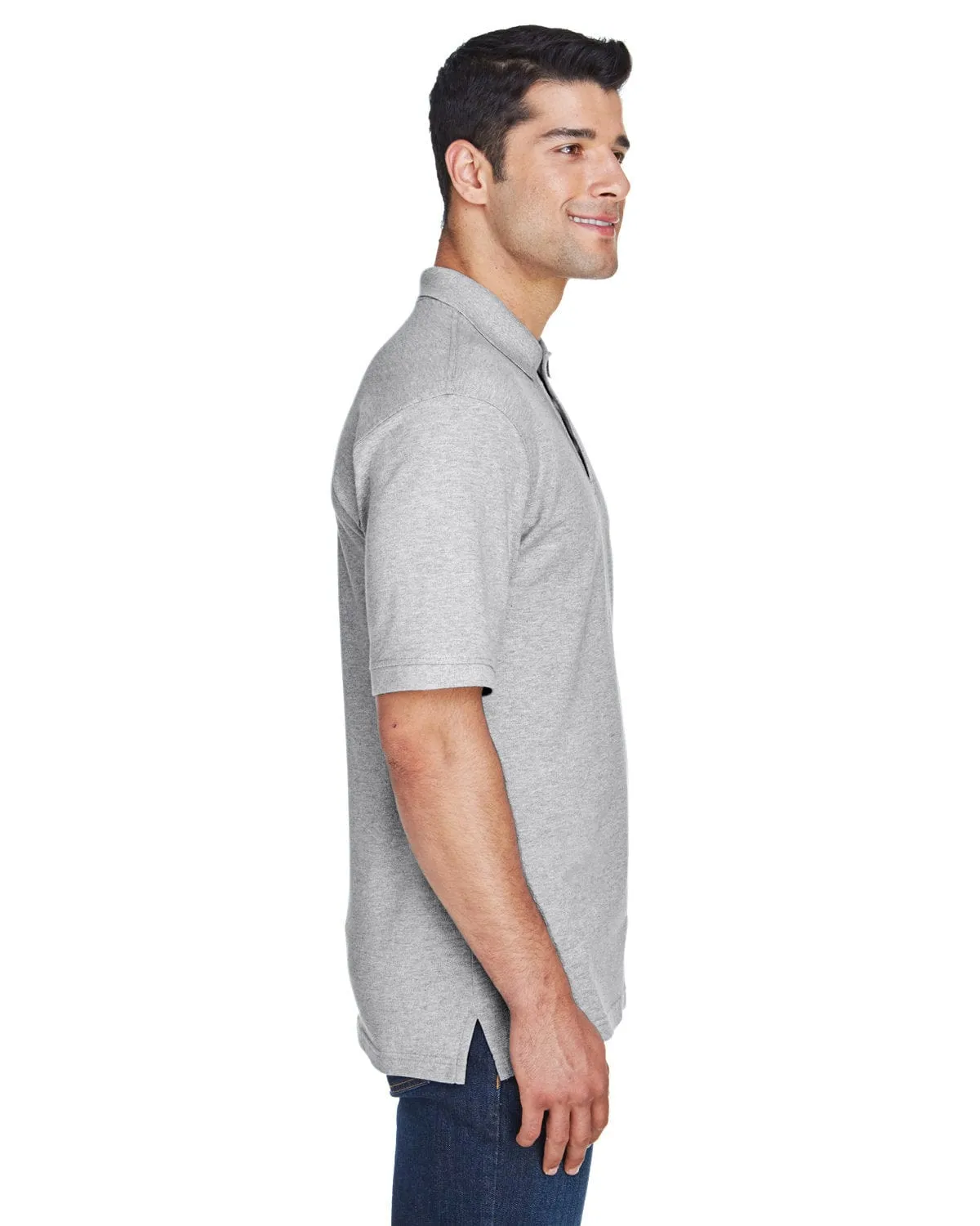 Harriton Tall Ringspun Cotton Pique Short Sleeve Polo