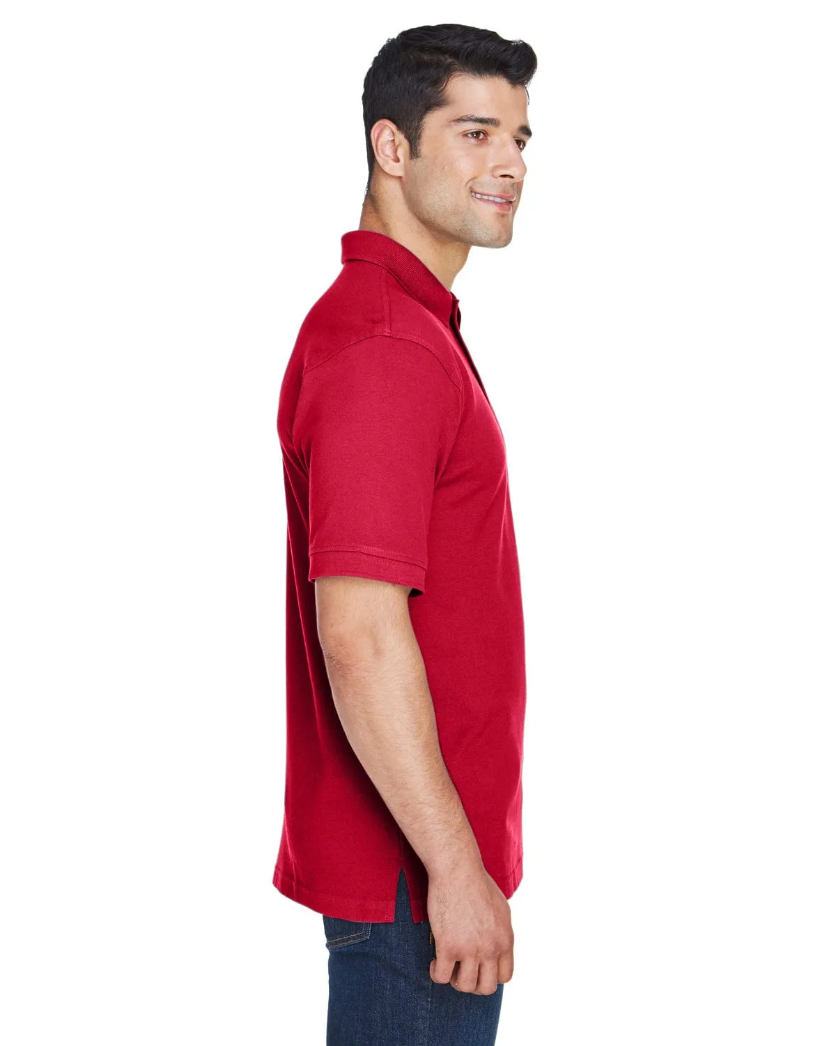 Harriton Tall Ringspun Cotton Pique Short Sleeve Polo
