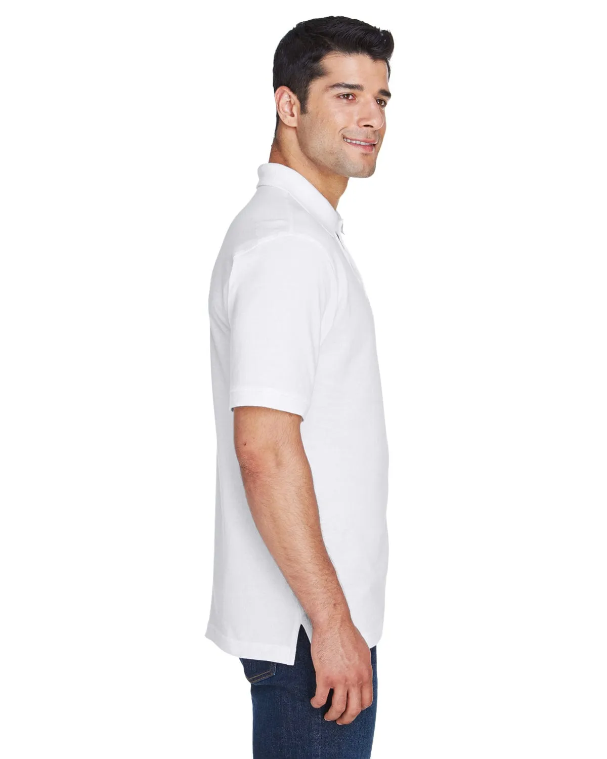 Harriton Tall Ringspun Cotton Pique Short Sleeve Polo