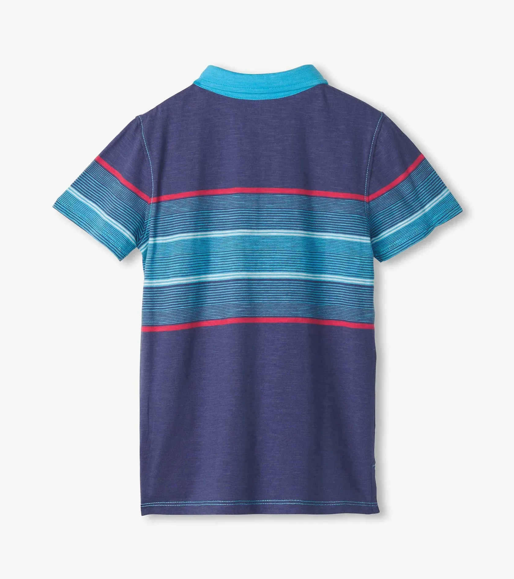 Hatley Boys Norse Blue Stripes Polo Tee