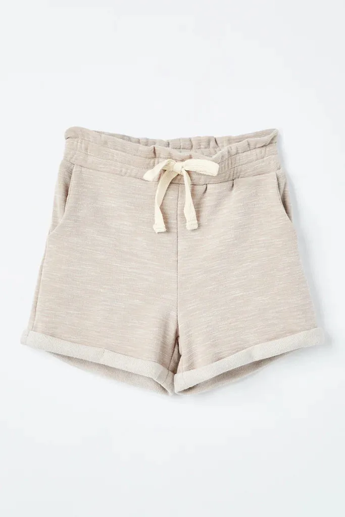Hayden Girls Heathered Knit Shorts