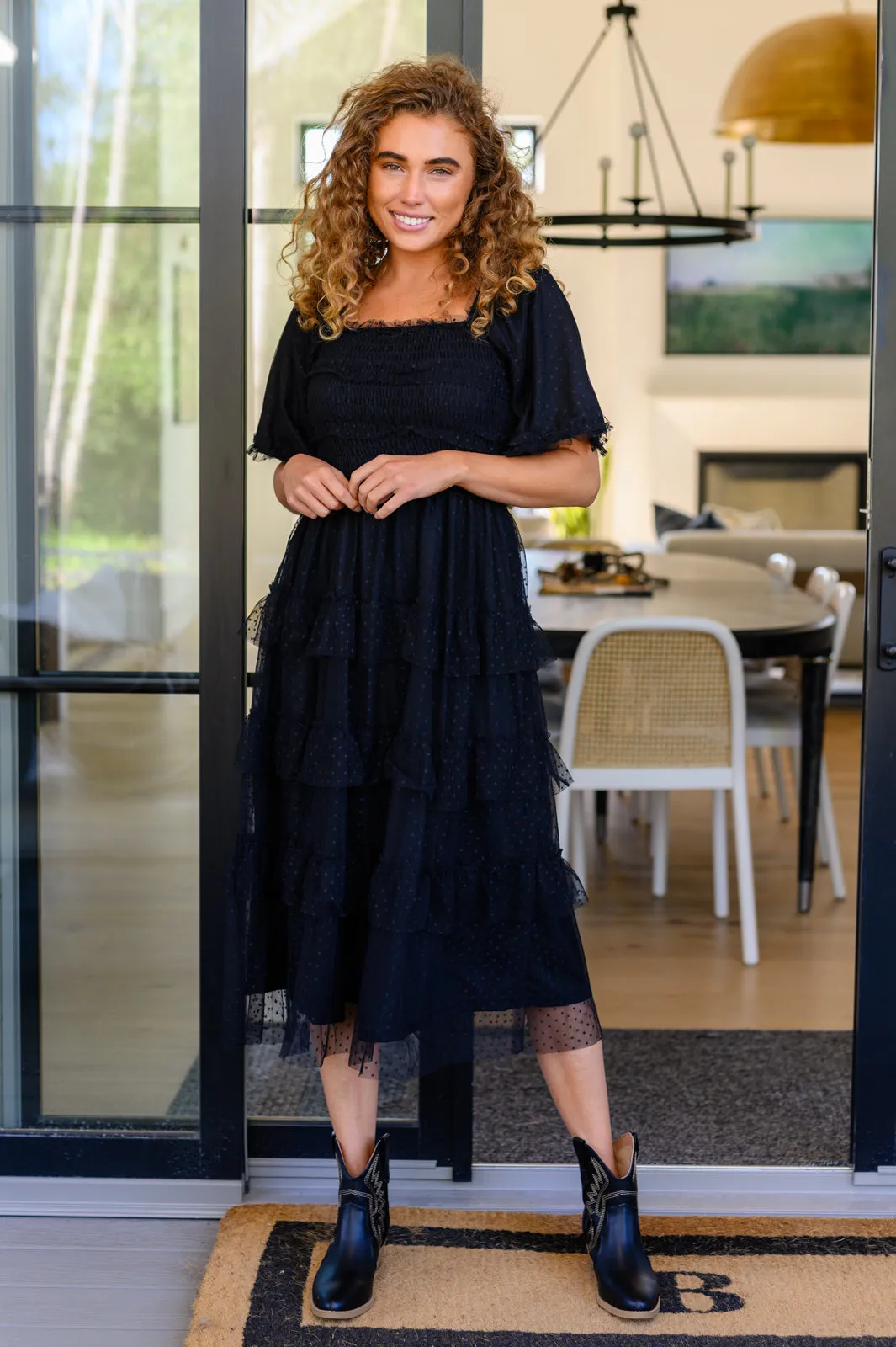 Hazel Blues® |  Midnight Waltz Midi Dress