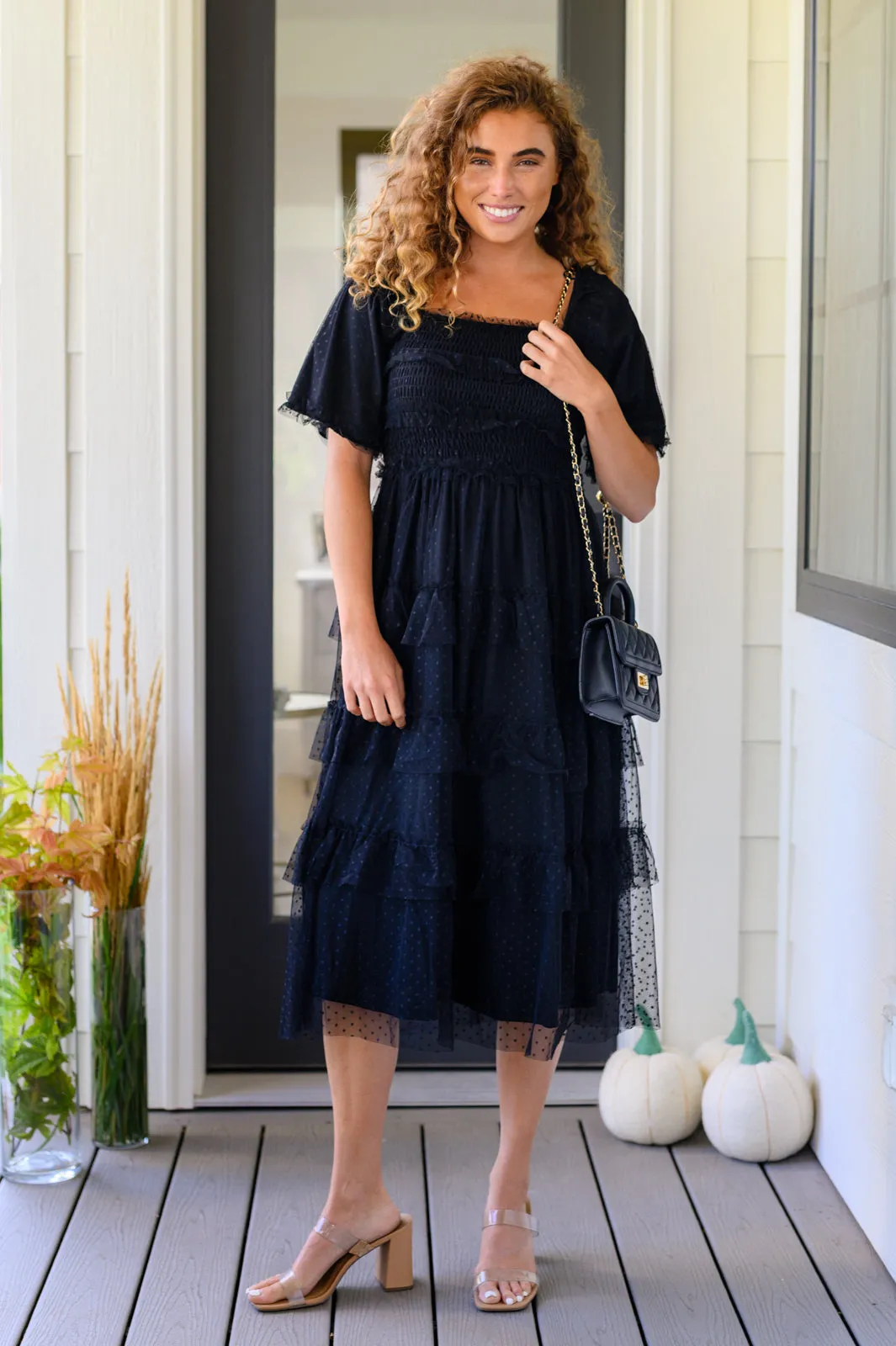 Hazel Blues® |  Midnight Waltz Midi Dress